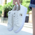Canvas New Women's Shoes Spring Summer White Shoes Student Sports Flat Board Shoes