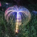 Solar Jellyfish Lawn Lights Led Solar Garden Lights Outdoor Waterproof Fiber Optic Patio Pathway Villa Lighting Decoration