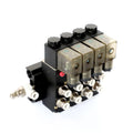 YXPC Aluminum Alloy /220VAC 0.8Mpa 1/4" 4V210-08 Control 24V 5Way Solenoid Valve Manifold
