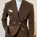 2026 Italian Classic Men's Suit 500g Business Formal Suits for Men Office Suit Double Breasted