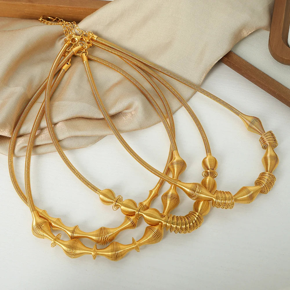 Cheap Price Stainless Steel Gold Silver Necklace Waterproof Jewelry Chunky Stainless Steel Necklace Collier En Acier Inoxydable
