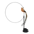 Various Feather Replacements Interactive Pet Toy Cat Teaser Wand Feather Toy with Suction Cup
