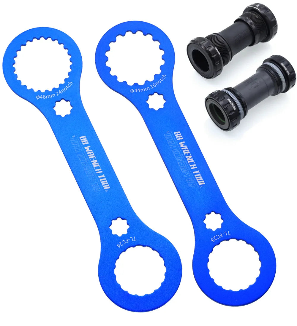 Bicycle Multifunctional BB Wrench Bottom Bracket Tool Aluminum Alloy CNC-machined BB Installation Remover Repair Tool