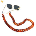 Double Layered Acrylic Cord Eyeglasses Chain Oversized Fashion Decoration Sunglasses Necklace Holder for Eyewear Accessories