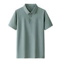 Wholesale High Quality Ice Silk Blank Men's Polo Shirt Summer Fashion Simple Seamless Quick Drying Breathable Golf Polo Shirt