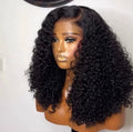 HD Remy Hair RAW Glueless Indian Human Hair Bob Front Wig HD Transparent Lace Front Kinky Curly Lace Frontal Short Bob Wig