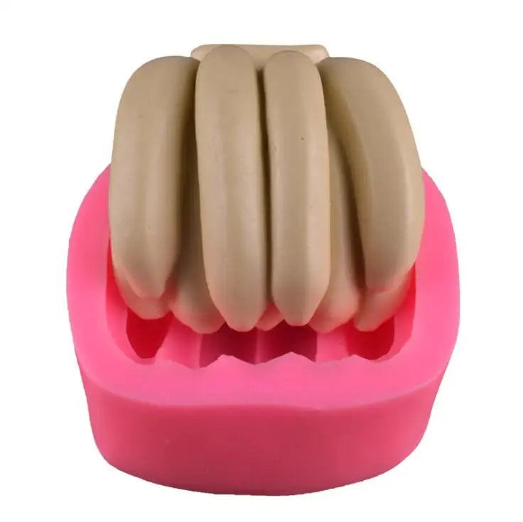HY 3D Bananas Shape Silicone Mold Cake Fondant Chocolate Decorate Molds
