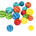 DogTreat Dispensing Ball Interactive Dog Toys Ball Slow Feeder Non-toxic Rubber Tooth Cleaner Dog Chew Toys Pet Accessories