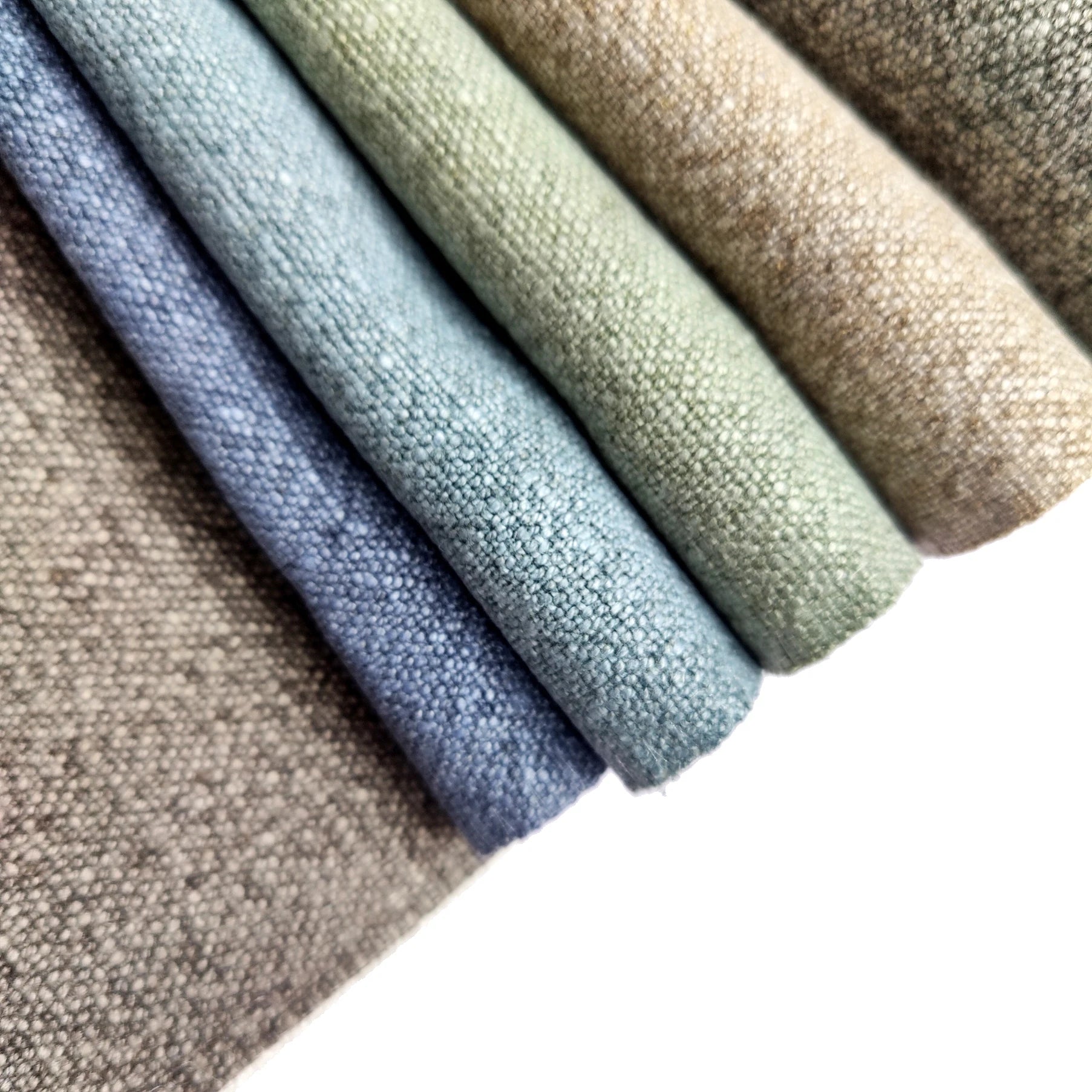 M&Y RW1084B Home Decor Jacquard Upholstery Linen 100% Rayon Knitted Sofa Fabrics Roll Linen Fabric Wholesale Supplier