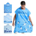 Promotional Products Vacation Polyester Surf Quick Dry Sand Free Kids Poncho Hooded Bath Beach Towel