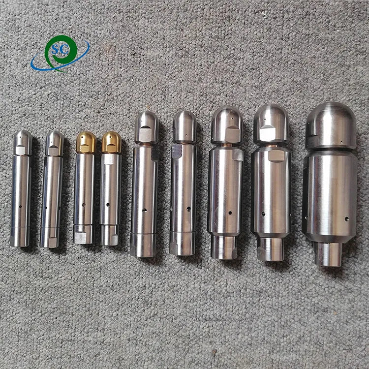 SS 1500bar High Pressure Condenser Heat Exchanger Pipe Cleaning Nozzle
