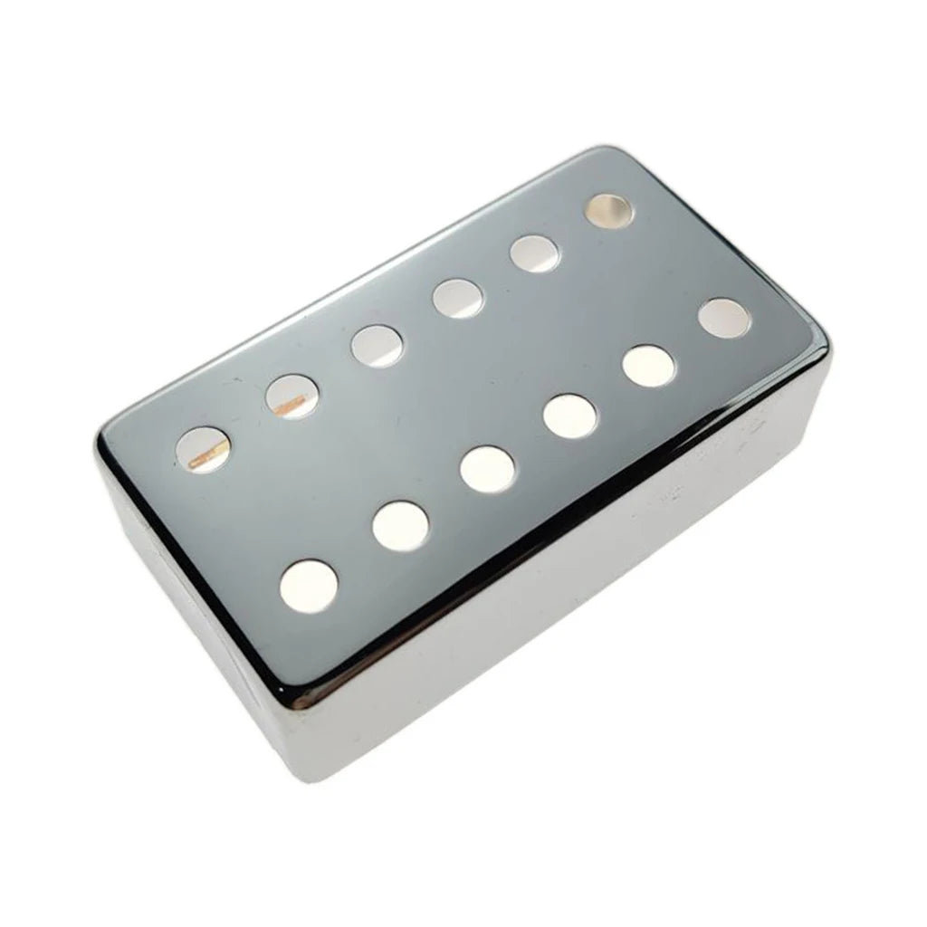 12 Hole 50mm 52mm Chrome Brass  Material LP Humbucker Guitar Pickup Covers for Custom Pickup Building Kits