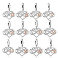 Fit Original Pan Charms Bracelet 925 Sterling Silver Infinity Number Birthday Bead for Women Wedding Graduation Jewelry Making