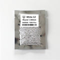 5A Round Diamond Cut Zircon Stone Wholesale Loose Small Size Cubic Zirconia White CZ Stone
