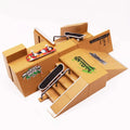 Mini Finger Skateboards Skate Park Kit with Ramp Parts for Fingerboard Training Ultimate Parks Props and Skill Development