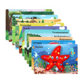 Custom Children 3D Cartoon Dinosaur Animal Pegged Puzzles Educational Learning DIY Puzzle Board Toys for Kids Boys Girls