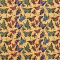 Iridescent Rainbow Butterfly Portugal Cork Fabric Leather 0.4mm Vegan Eco-Friendly for Cork Shoes & Platform Bags