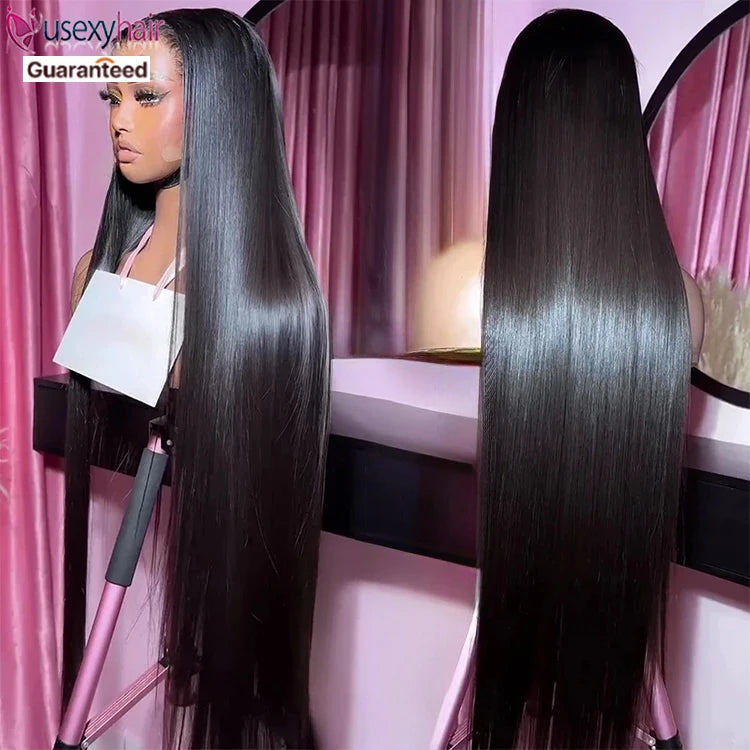 HD Lace Front Human Hair Wigs Straight 13x4 13x6 Transparent Lace Frontal Chinese Hair Wigs Pre Plucked HD Lace Wigs for Women
