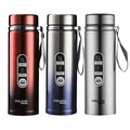 New Reusable Double Wall Stainless Steel Vacuum Insulated Travel Mug Coffee Warmer and Tea Infuser Termos De Agua