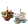 Stackable Multi-layer Fruit Plate Creative Network Red Crystal Dried Fruit Snack Plate