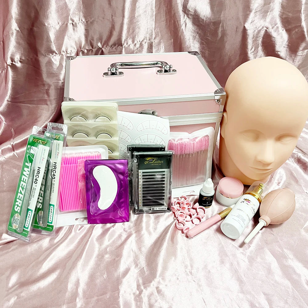 OEM Lash Kits Tools Lash Staff Practice Kit Beginner Cashmere Eyelash Extensions Starter Training Tools for Eyelash Extensions