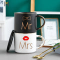 Ceramic Gifts Mug for the CouplePorcelain  Mr and Mrs Sign Coffee Mug Wedding Engagement Gifts