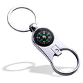 2in1 Mini Multifunction Portable Metal Compass Beer Bottle Opener Keychain