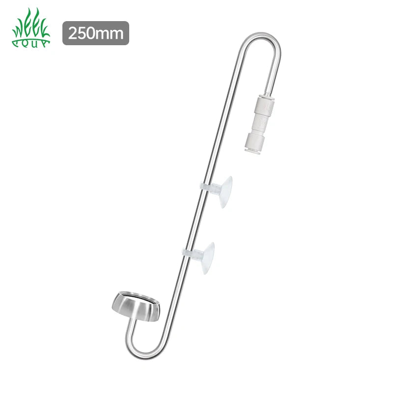 Chinese Factory Co2 Atomization Bubble Check Valve 250mm 304 Stainless Steel Diffuser for Small Aquatic Plant Fish Tank