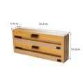 Bamboo Roll Cling Wrap Dispenser Bamboo Plastic Wrap Dispenser Bamboo Plastic Wrap Dispenser with Slide Cutter