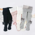 New Arrive Bowknot Striped Girls Leggings Tights Children Fleece Leggings Thick Winter Warm Tights
