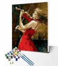 Painting by Numbers Flower Girl Diy Coloring by Numbers Handpainted Kits Drawing Canvas Pictures Figure Home Decor