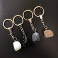 HZ Amethyst Tumbled Stone Keychain