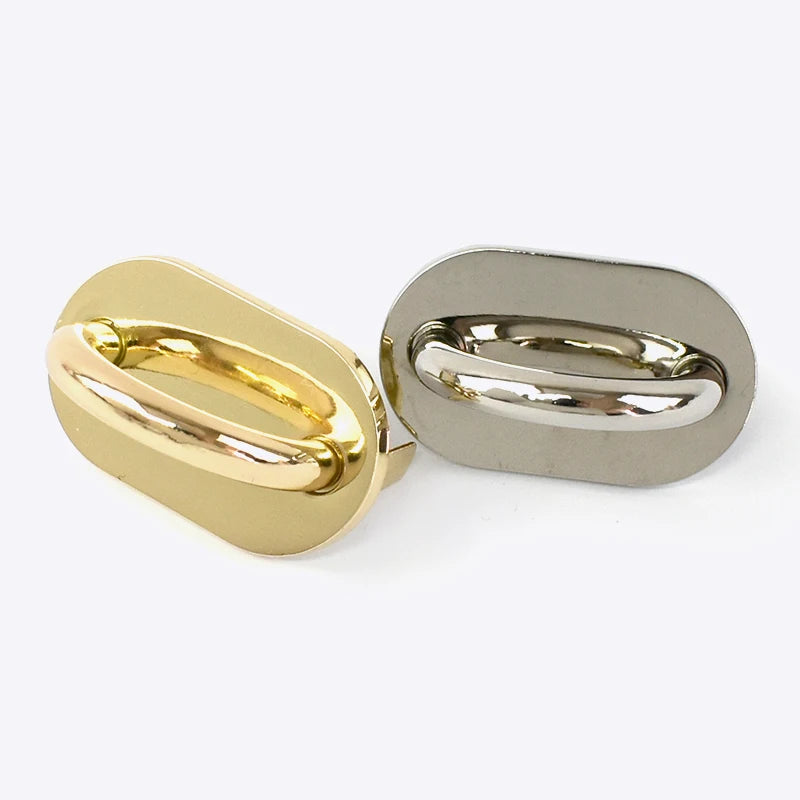 Deepeel BF343 11.5mm Metal Handbag Accessories Buckles Side Clip Clasp Handbag Strap Chain Nail Rivets Bag Arch Bridge Buckle