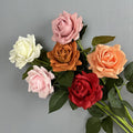 Superior Real Touch 12cm Latex Roses Single Stem Artificial Flowers for Wedding & Back to School Decor Realistic Feature