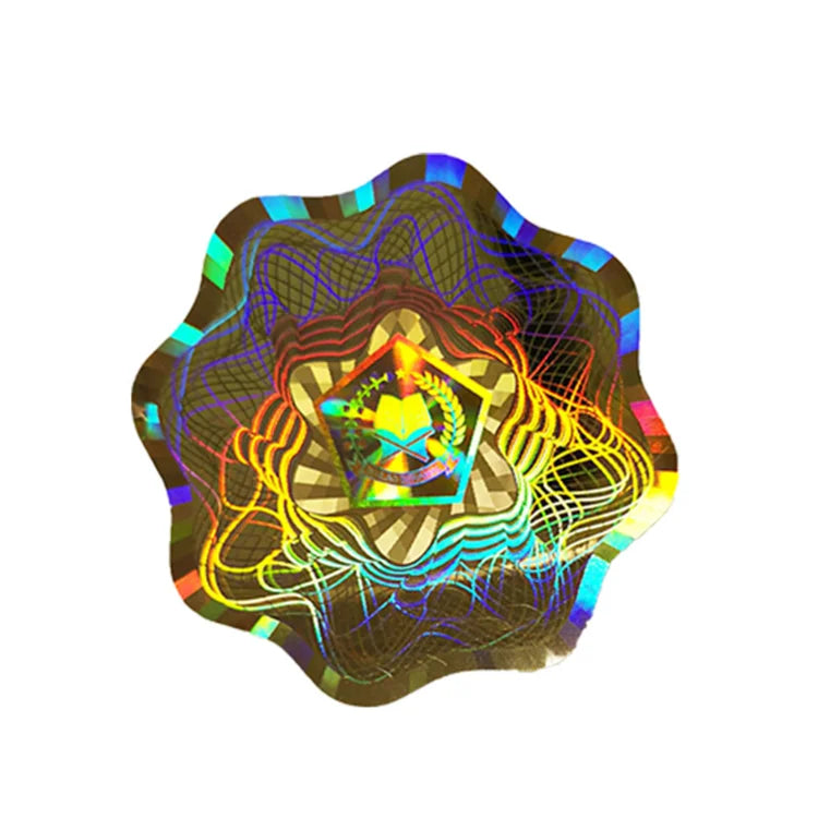 Free Design 3d Custom Anticounterfeit Custom Laser Secure Genuine Self Adhesive Hologram Label