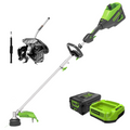 60V 16" Cordless Battery String Trimmer (Attachment Capable)and 10" Cultivator Attachment Combo Kit: 4.0 Ah Battery and Charger MegaBDM