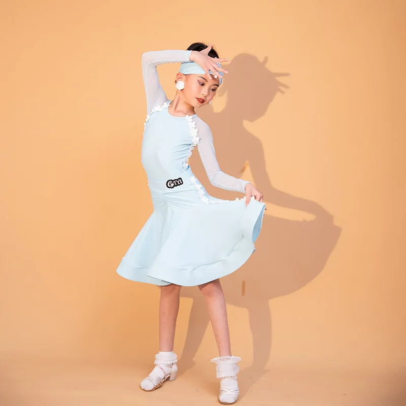 Latin Dance Dress Advance Sense 2024 Girls Practice Performance Dress