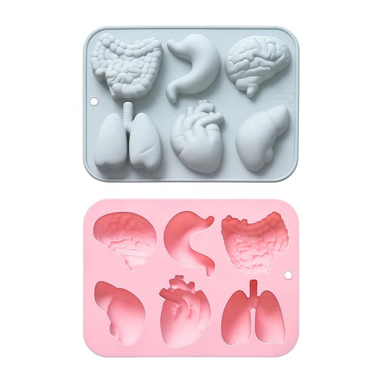 Handmade Silicone Mold for Baking 6 Even 6 Different Cartoon Combination Modeling Cake Tools with Drip Mold for Soap