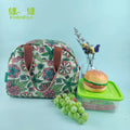 Fondofold 30*18*22CM Waterproof Thermal Insulated RPET Material Foldable Cooler Lunch Tote Bag with Zipper Closure