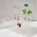 Acrylic Customizable Jewelry Earrings Display Rack Storage Carton Packed Modern Design