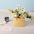 Wholesale Modern Ceramic Handbag Vase Artificial Flower Dried Flower Realistic Soft Lightweight Living Room Hotel Wedding