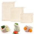 Factory Eco-Friendly Custom Packaging Gift Mesh Drawstring Bag Sustainable Cotton Produce Shopping Solution for Vegetables