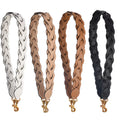 Meetee B-S592 New European and American Widened Color Woven Single-shoulder Mixed Leather Bag Strap