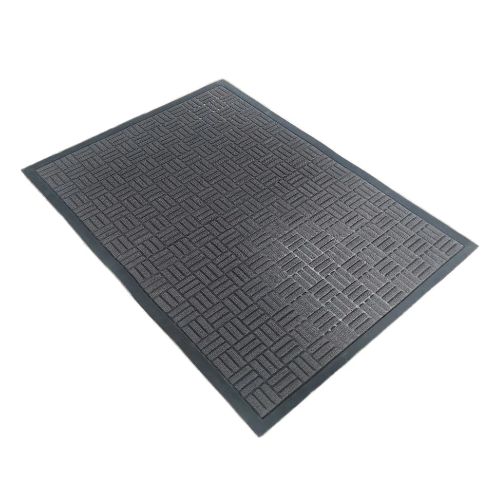 Factory Direct Custom Foldable PP Loop Pile Door Mat Anti-Slip Rubber Door Mat for Outdoor Bathroom Kitchen Hotel Prayer Use