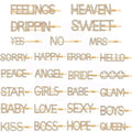 Hot Sale Custom Letters Hair Clips Gold Black Words Bling Crystal Letters Rhinestone Hair Pins for Girls Hair Accessories