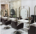 New Salon Furniture Haircut Styling Station With Mirror