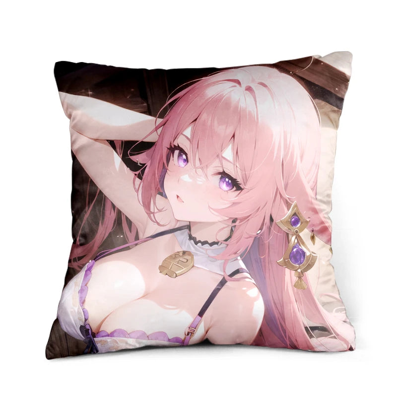 Customized Print Genshin Impact Anime Pillow Cases Cartoon Cushion Cases Hentai Pillowcase