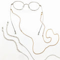 Pearl Beaded Sunglasses Chain Metal Eyewear Accessories for Glasses Holder Necklace