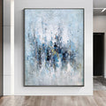 Hand Painted Nordic Morden Abstract Line Wall Art Canvas Painting Golden Art Wall Picture With Floating Frame for Living Room