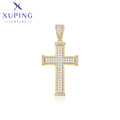 X000684859 Xuping Jewelry Fashion Iced Out Cross 14K Gold Plated Hiphop Pendant